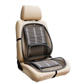 Coussin de siège de voiture en bambou lombaire