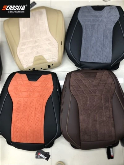 Coussins de siège de voiture universels en cuir Nappa en peluche